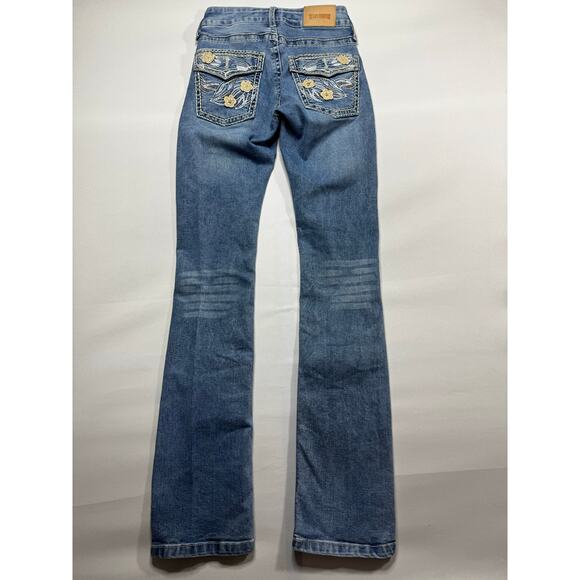 Texas Country Women's Slim Bootcut Blue Denim Jeans - Size 3 (24x32) - Picture 2 of 6